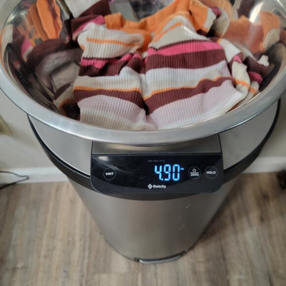 Aerie Waffle Knit Thermal Top Multicolor Stripe Long Sleeve Retro Fit - Picture 7 of 7